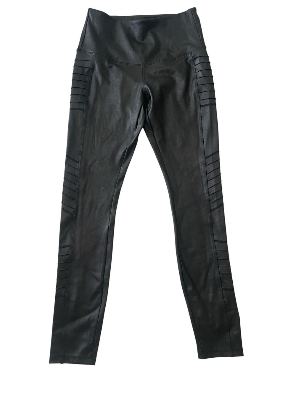 Modern Balance Black Moto Faux Leather Leggings Size Small